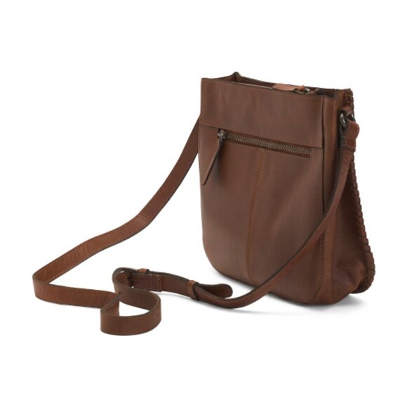 WILD WEST Leather Crossbody Stitching Detail - Picture 3 of 3